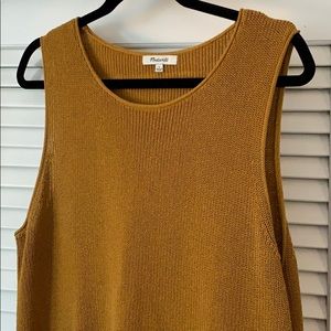 Madewell Mustard Sweater Tank - Large